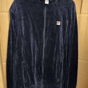 Fila Men's Dark Blue Zip-Up Sweater